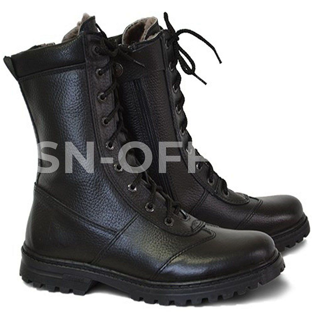 Ботинки на молнии "Ратник" зима (нат. Мех) 592-1