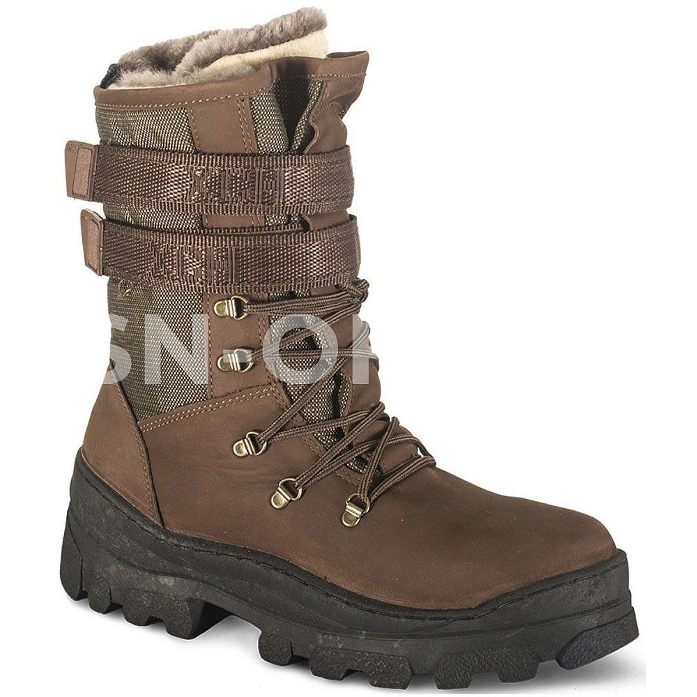 Сапоги зимние "Лось облегченные" (нубук/натуральный мех) 520-2                    